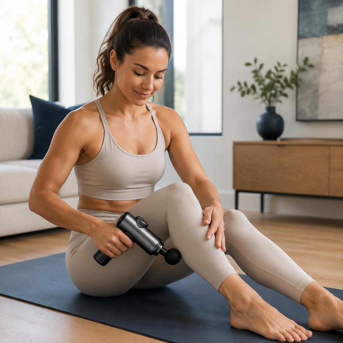 Dr. Franklyn’s Compact Deep Tissue Massage Gun with 4 Massage Heads