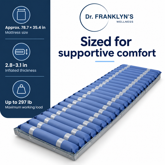 Dr. Franklyn’s Alternating Pressure Air Mattress Overlay with Adjustable Pump