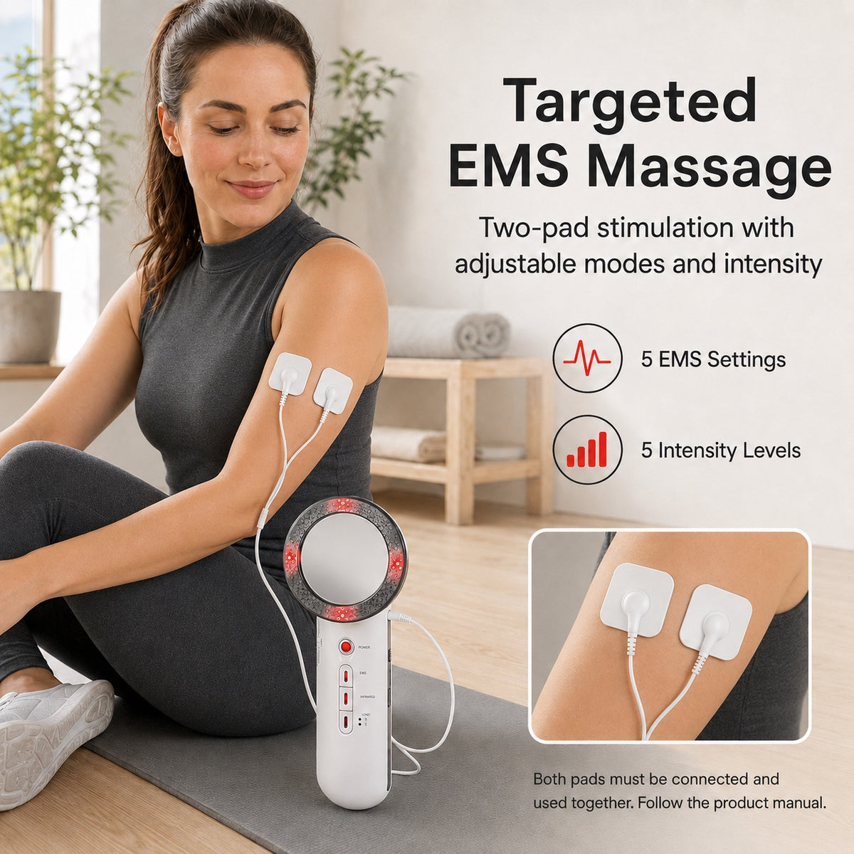 Dr. Franklyn’s 3-in-1 Ultrasound Therapy Device with Infrared Light & EMS