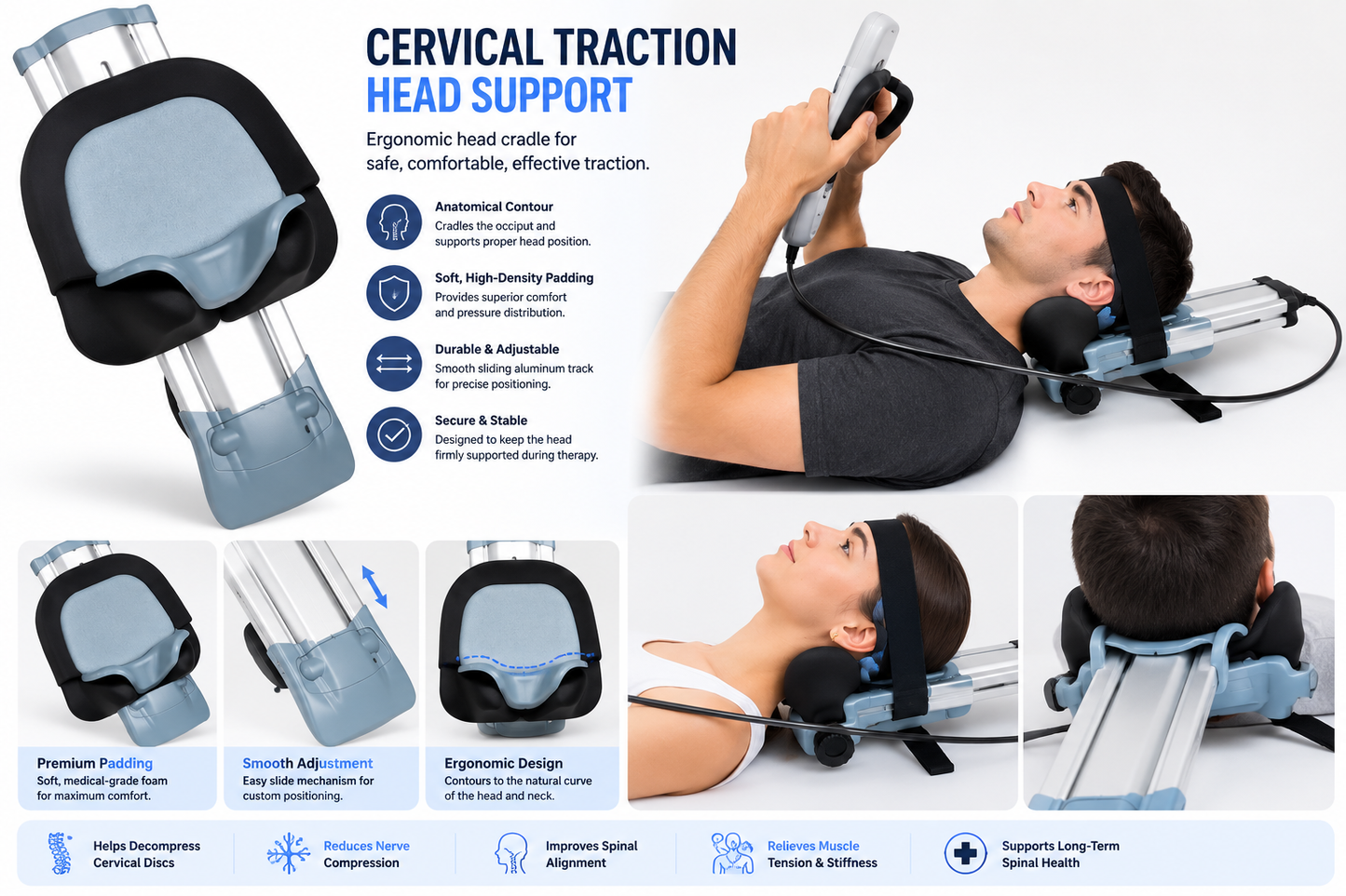 Dr. Franklyn's Professional Cervical Traction Device for Neck Pain Relief & Cervical Spine Decompression