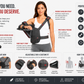 Dr. Franklyn's Deluxe Shoulder Immobilizer Brace with Adjustable Abduction Wedge | Rotator Cuff, Post Surgery & Shoulder Recovery Support