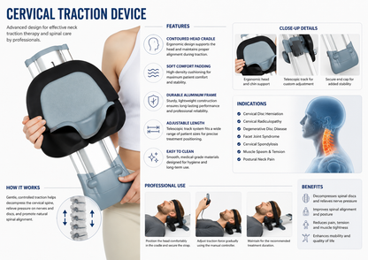 Dr. Franklyn's Professional Cervical Traction Device for Neck Pain Relief & Cervical Spine Decompression