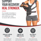 Dr. Franklyn's Deluxe Shoulder Immobilizer Brace with Adjustable Abduction Wedge | Rotator Cuff, Post Surgery & Shoulder Recovery Support