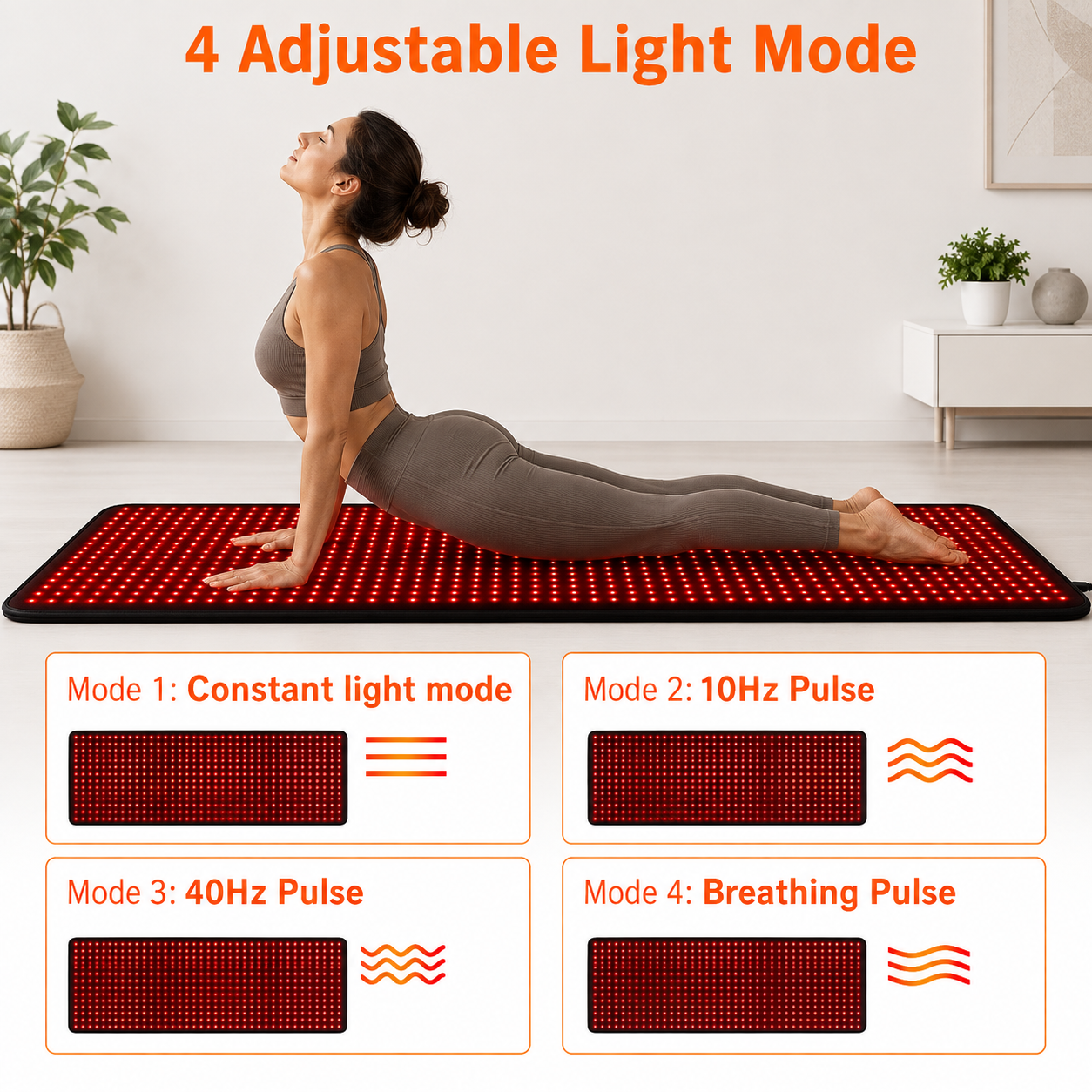 Dr. Franklyn’s Full Body Red Light Therapy Mat – 660nm Red & 850nm Near Infrared Light