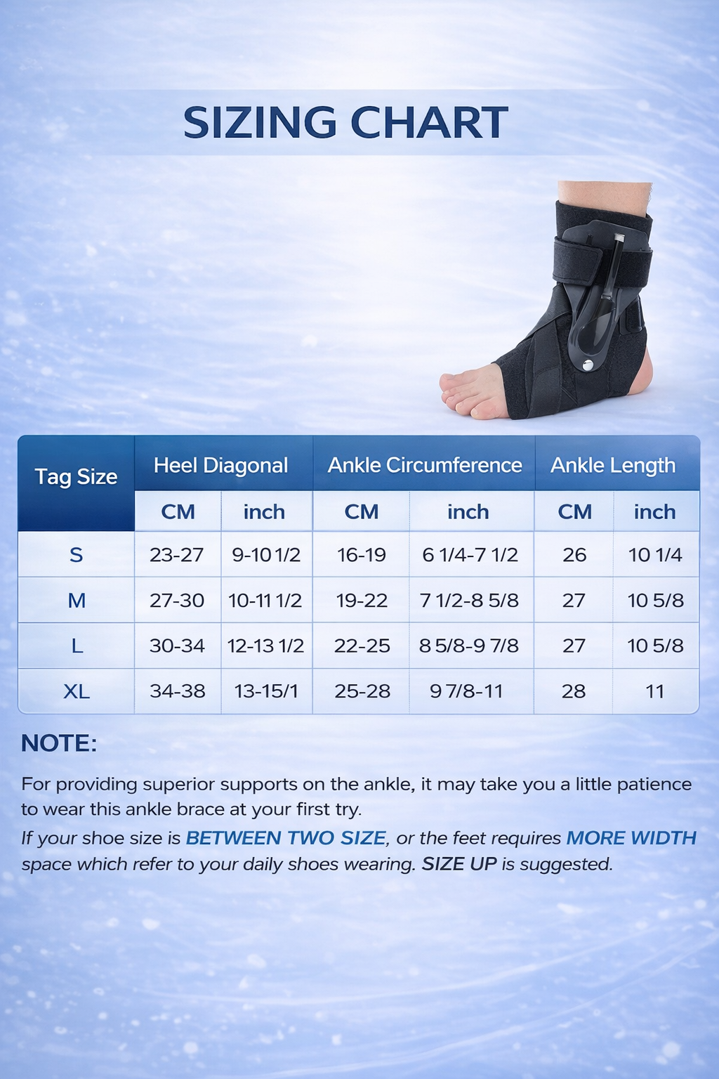 Adjustableanklebracesupportwithstabilizingstrapsforsprainrecoveryandankleprotection. 6