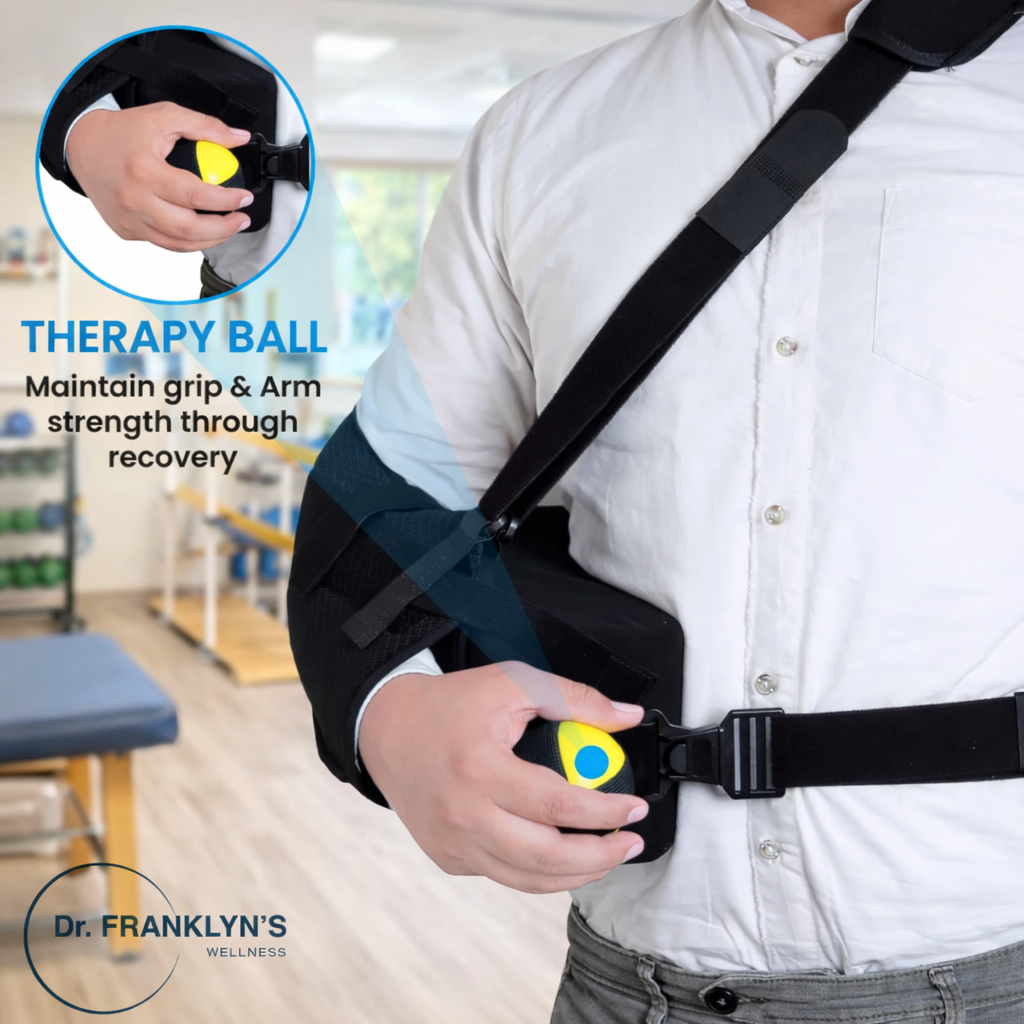 Dr. Franklyn’s Shoulder Immobilizer & Sling with Abduction Pillow – Adjustable Support for Recovery