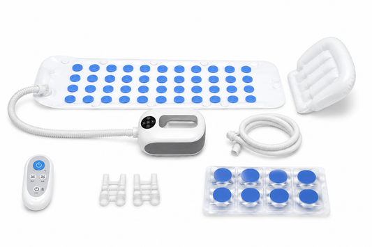 Dr. Franklyn's Therapeutic Air Jet Whirlpool Bath Spa Mat, Inflatable Pillow & Remote Control