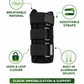 Black adjustable wrist and forearm brace with triple-strap compression and breathable mesh fabric for carpal tunnel and injury support. 1