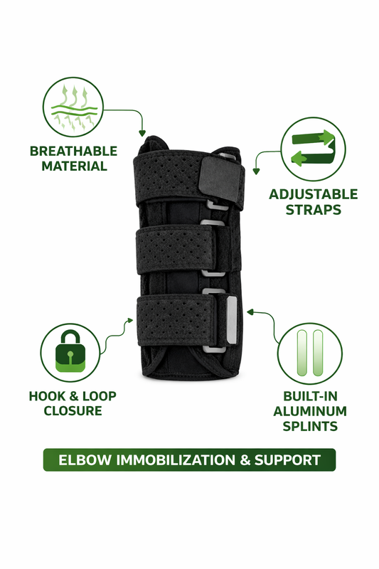 Black adjustable wrist and forearm brace with triple-strap compression and breathable mesh fabric for carpal tunnel and injury support. 1
