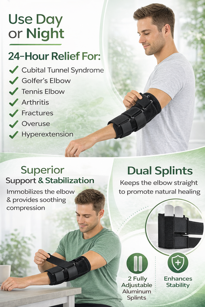 Black adjustable wrist and forearm brace with triple-strap compression and breathable mesh fabric for carpal tunnel and injury support. 5