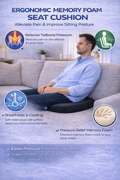  Black vibrating massage chair pad with remote control for neck, back, and thigh relief. 3