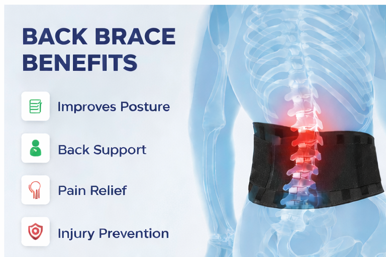 Dr. Franklyn’s LSO 625 Lumbar Support Back Brace – Adjustable Lower Back Pain Relief & Posture Corrector