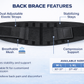 Dr. Franklyn’s LSO 625 Lumbar Support Back Brace – Adjustable Lower Back Pain Relief & Posture Corrector