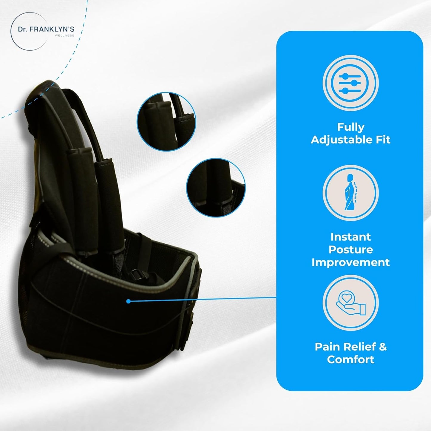 Dr. Franklyn’s TLSO Back Brace – Rigid Thoracic Lumbar Sacral Orthosis (TLSO Brace for Back Support & Spinal Stabilization)
