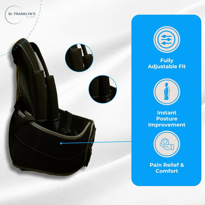 Dr. Franklyn’s TLSO Back Brace – Rigid Thoracic Lumbar Sacral Orthosis (TLSO Brace for Back Support & Spinal Stabilization)
