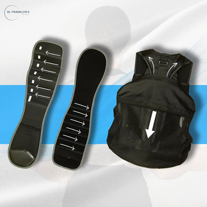 Dr. Franklyn’s TLSO Back Brace – Rigid Thoracic Lumbar Sacral Orthosis (TLSO Brace for Back Support & Spinal Stabilization)