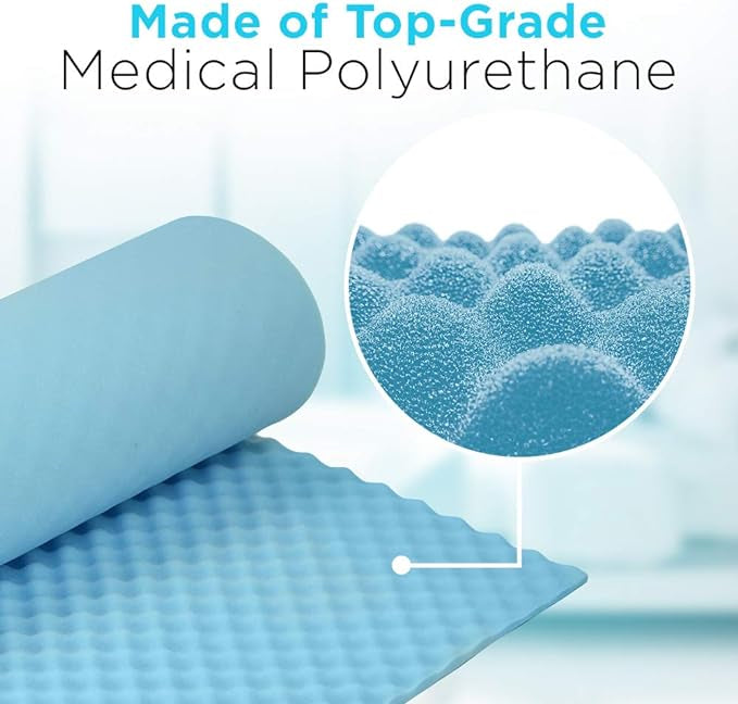 Egg Crate Foam Mattress Pad Twin | Pressure Relief Mattress Topper for Back, Hip & Joint Support – Dr. Franklyn’s