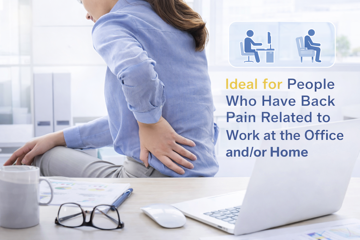 Dr. Franklyn’s Ergonomic Lumbar Support Cushion – Back Pain Relief Pillow for Office, Car, Wheelchair & Home