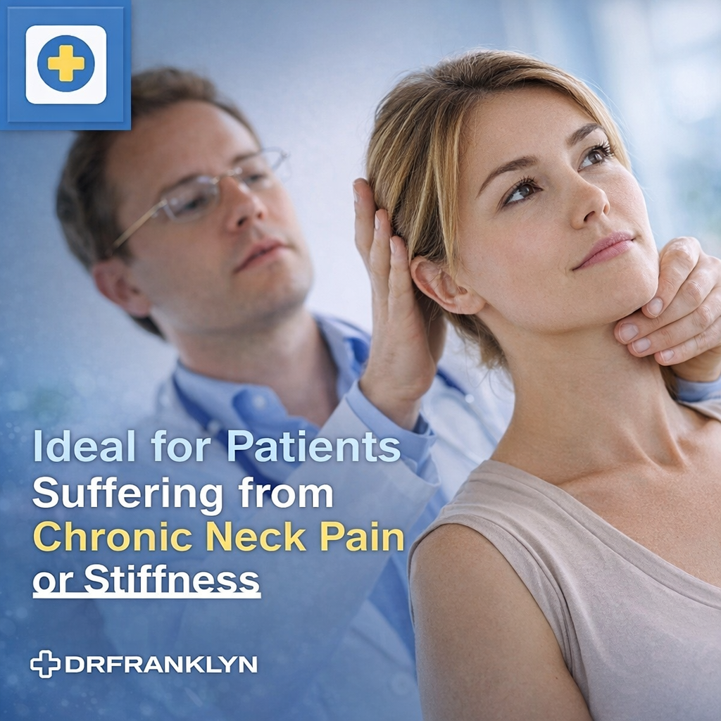 Cervical neck traction stretcher with air pump and adjustable straps for neck pain relief and spine decompression. 5