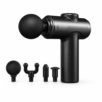 Dr. Franklyn’s Compact Deep Tissue Massage Gun with 4 Massage Heads