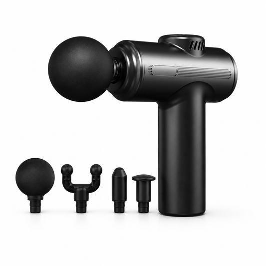 Dr. Franklyn’s Compact Deep Tissue Massage Gun with 4 Massage Heads