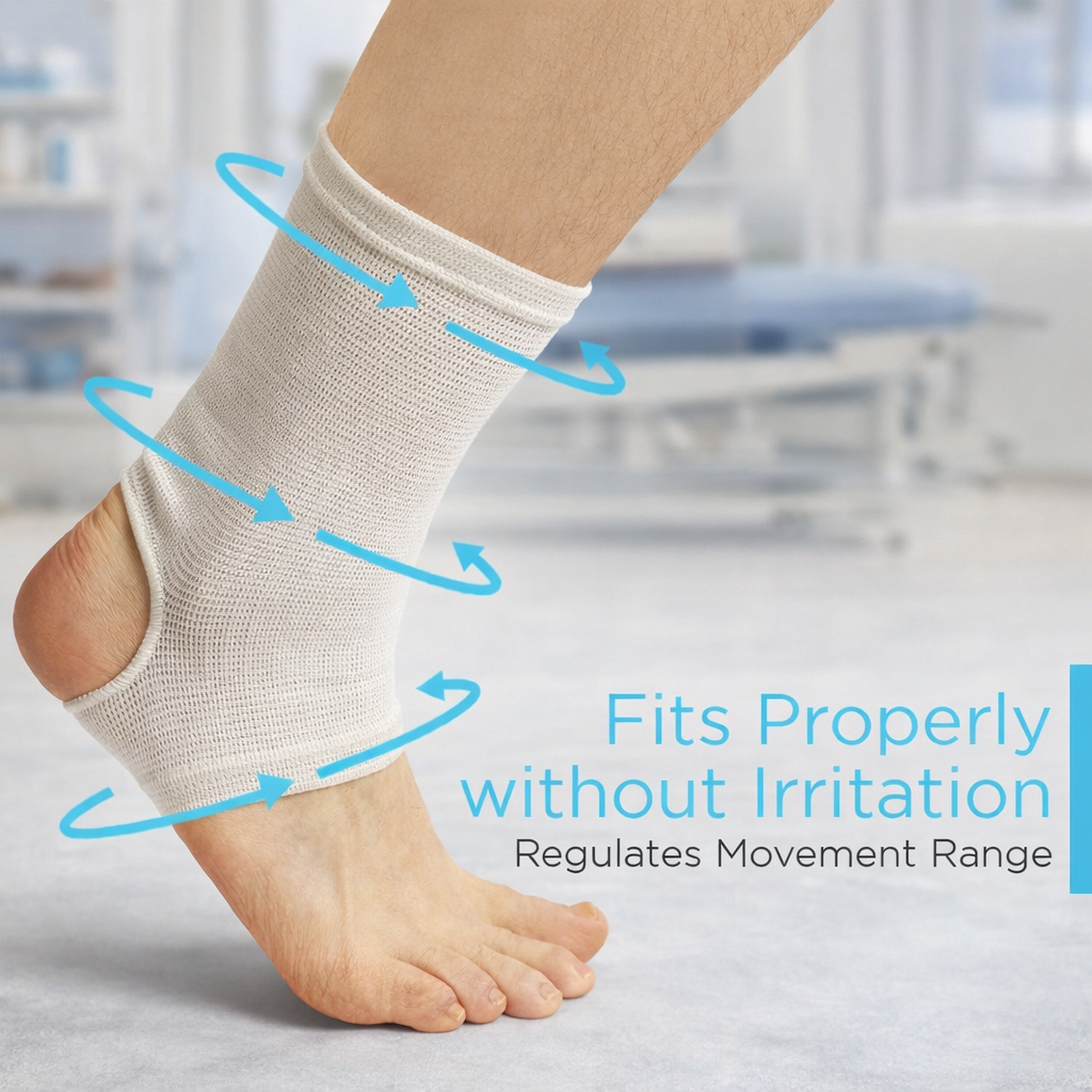 Compressionanklesupportsleevewithopenheelforfootstability_injuryrecovery_andplantarfasciitisrelief1