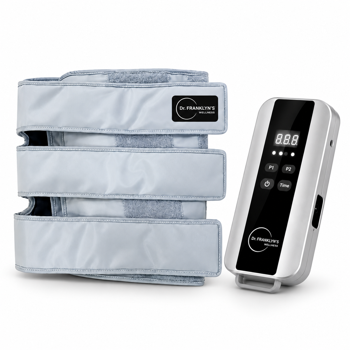 Dr. Franklyn’s Pneumatic Compression Therapy Device – Intermittent Air Compression with Universal Wrap