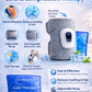 Dr. Franklyn’s Cold Compression Therapy Wrap with removable Blue Gel Pack for knee and leg pain relief. 3