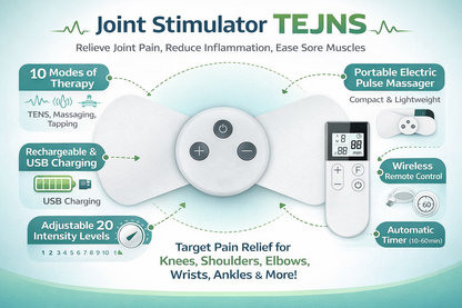 Dr. Franklyn’s Wellness Wireless TENS Unit and EMS Muscle Stimulator with Remote Control and Butterfly Electrode Pad. 1