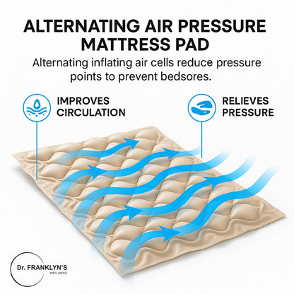 Dr. Franklyn’s Wellness alternating pressure mattress pad with electric pump for pressure sore relief and bedsores. 3