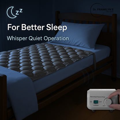 Dr. Franklyn’s Wellness alternating pressure mattress pad with electric pump for pressure sore relief and bedsores. 5