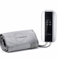 Dr. Franklyn's portable leg compression machine with grey wrap and digital controller for circulation and recovery. 