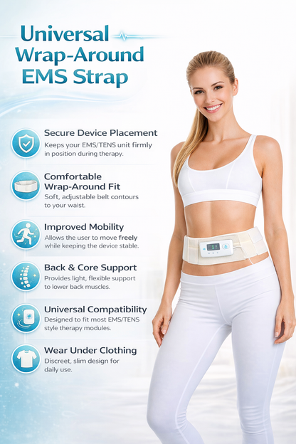 Dr. Franklyn’s Adjustable EMS/TENS Compression Belt – Waist, Back & Muscle Support