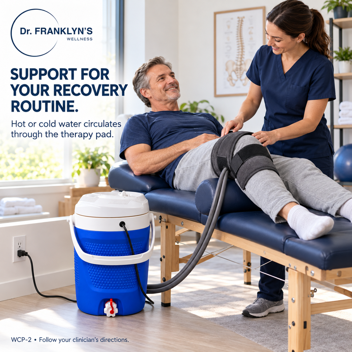 Dr. Franklyn’s Hot & Cold Water Therapy System – Alternating Circulation Therapy for Pain Relief & Recovery