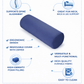 Dr. Franklyn’s Round Cervical Support Roll – Memory Foam Neck & Back Support Roller for Pain Relief, Posture Alignment & Multi-Use Comfort