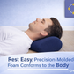 Dr. Franklyn’s Round Cervical Support Roll – Memory Foam Neck & Back Support Roller for Pain Relief, Posture Alignment & Multi-Use Comfort