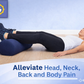 Dr. Franklyn’s Round Cervical Support Roll – Memory Foam Neck & Back Support Roller for Pain Relief, Posture Alignment & Multi-Use Comfort
