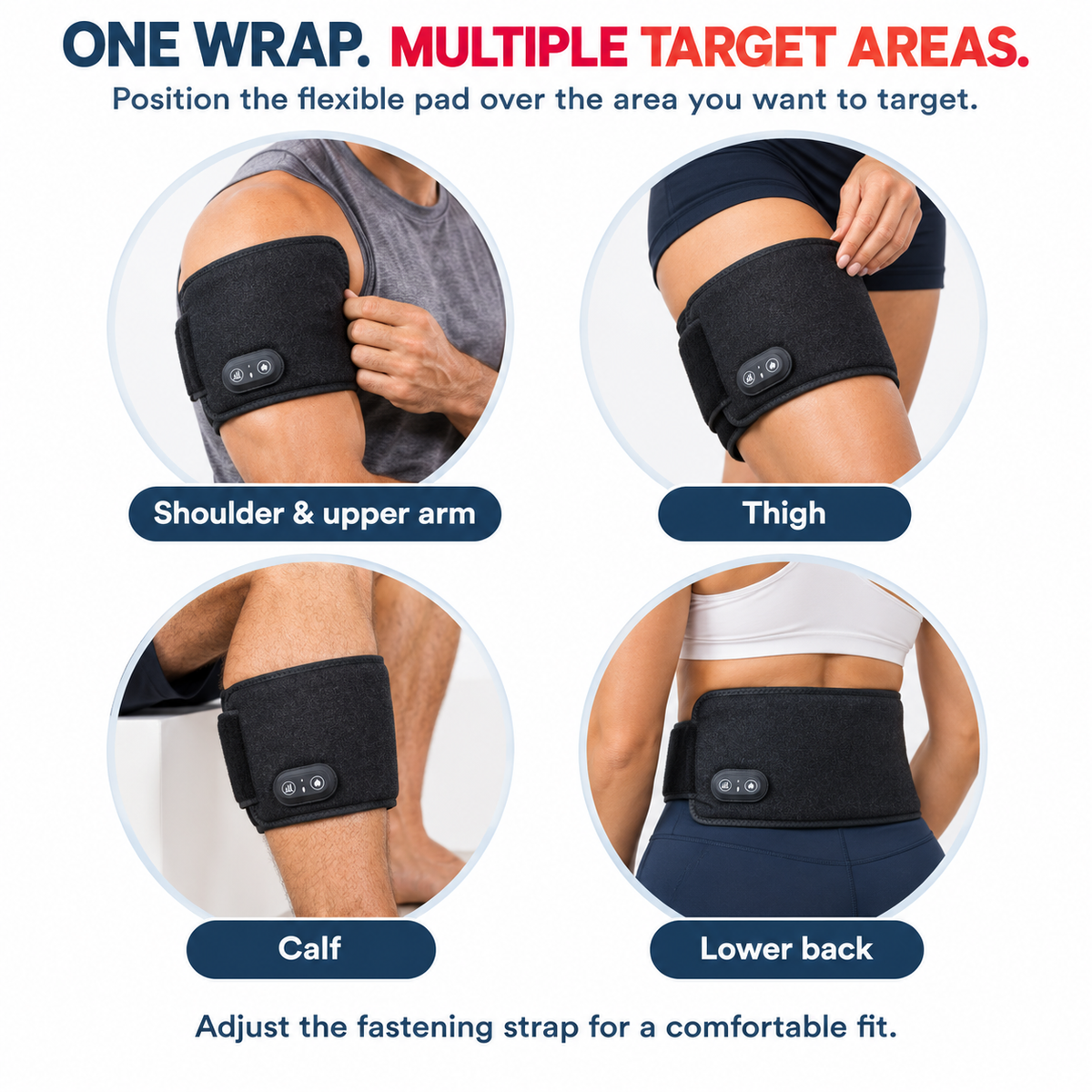 Infrared Red Light Therapy Belt for Pain Relief & Muscle Recovery | LED Infrared Therapy Belt