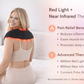 Portable red light therapy wrap with dual-sided design showing 120 LED diodes and black fabric backing with Velcro strap. 4