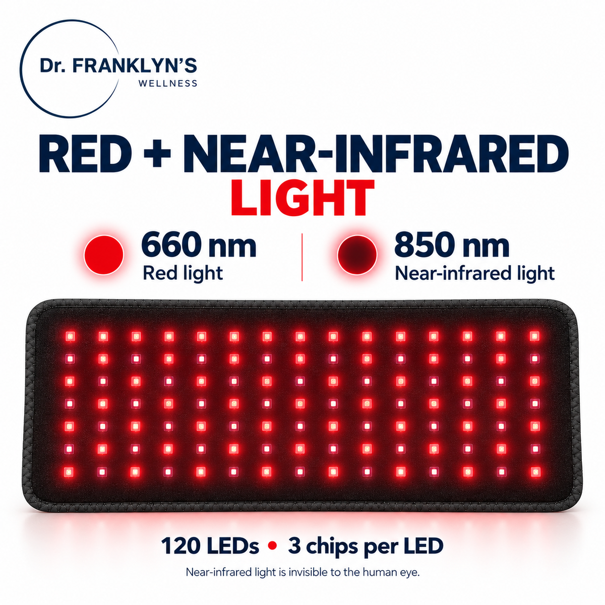 Infrared Red Light Therapy Belt for Pain Relief & Muscle Recovery | LED Infrared Therapy Belt