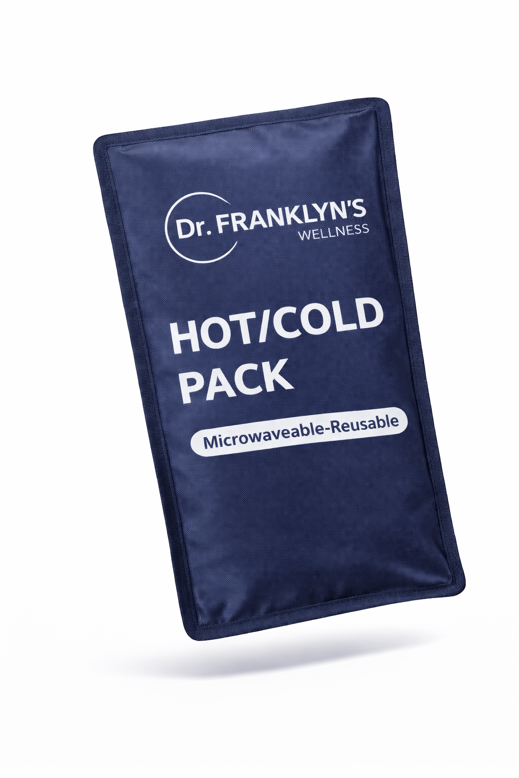 Reusable microwaveable hot and cold therapy pack for pain relief. 