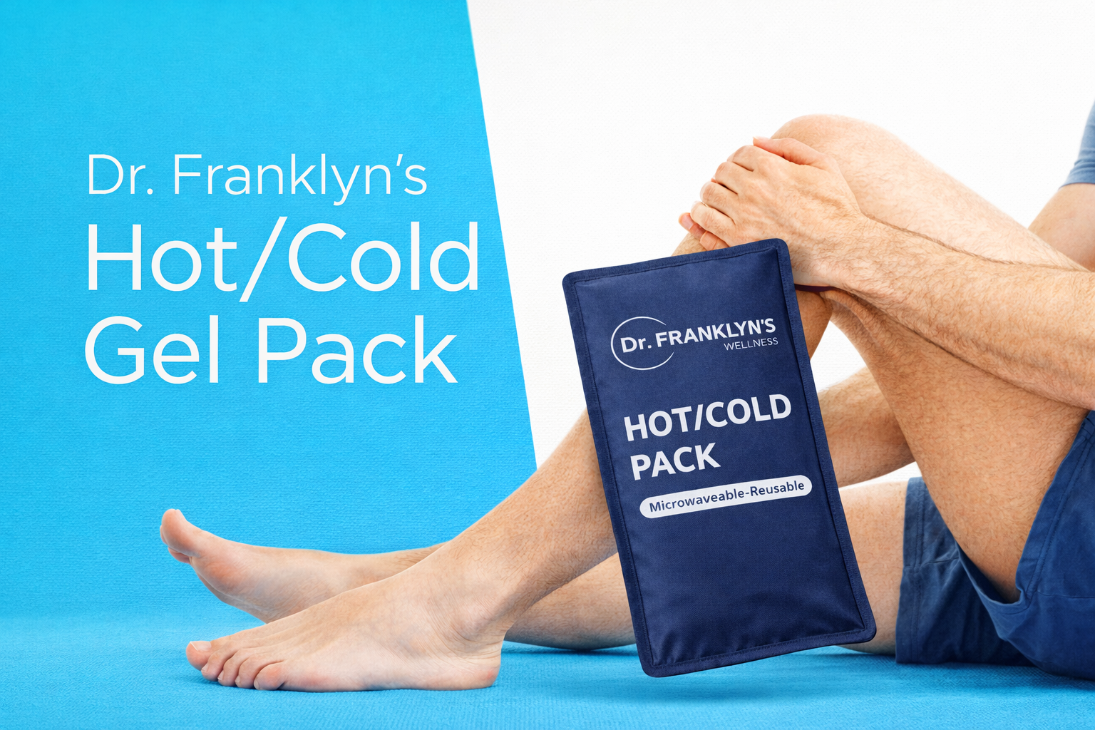 Reusable microwaveable hot and cold therapy pack for pain relief. 2