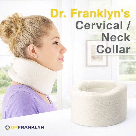 Soft foam cervical neck collar brace for neck support and pain relief. 1