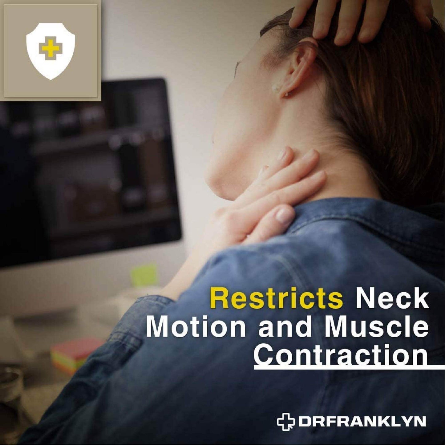 Soft foam cervical neck collar brace for neck support and pain relief. 4