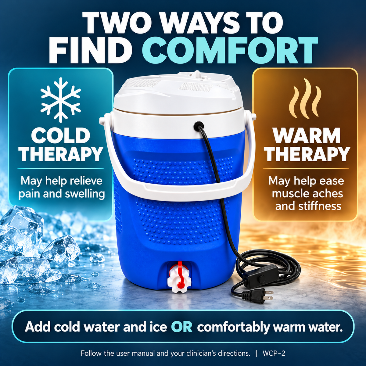 Dr. Franklyn’s Hot & Cold Water Therapy System – Alternating Circulation Therapy for Pain Relief & Recovery