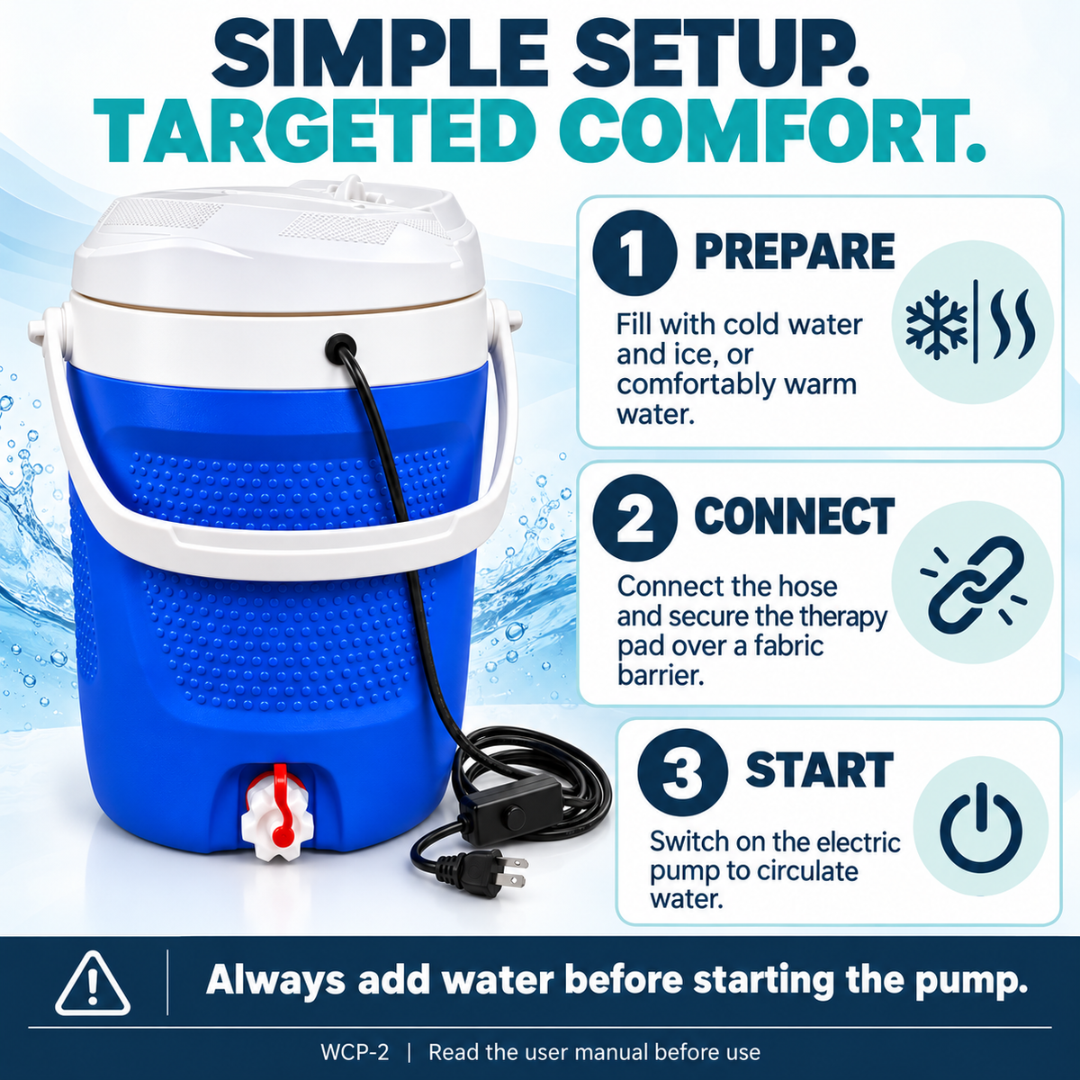 Dr. Franklyn’s Hot & Cold Water Therapy System – Alternating Circulation Therapy for Pain Relief & Recovery
