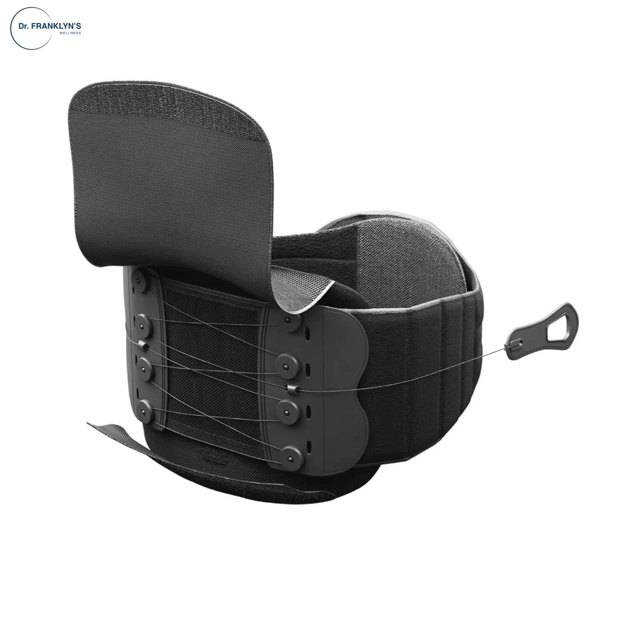 Black neck and shoulder support