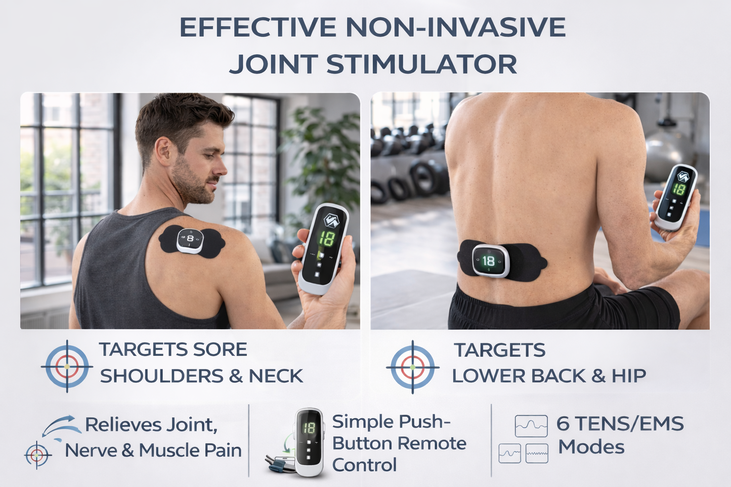 EMS muscle stimulator pad with wireless remote control for abdominal and body muscle training device 4