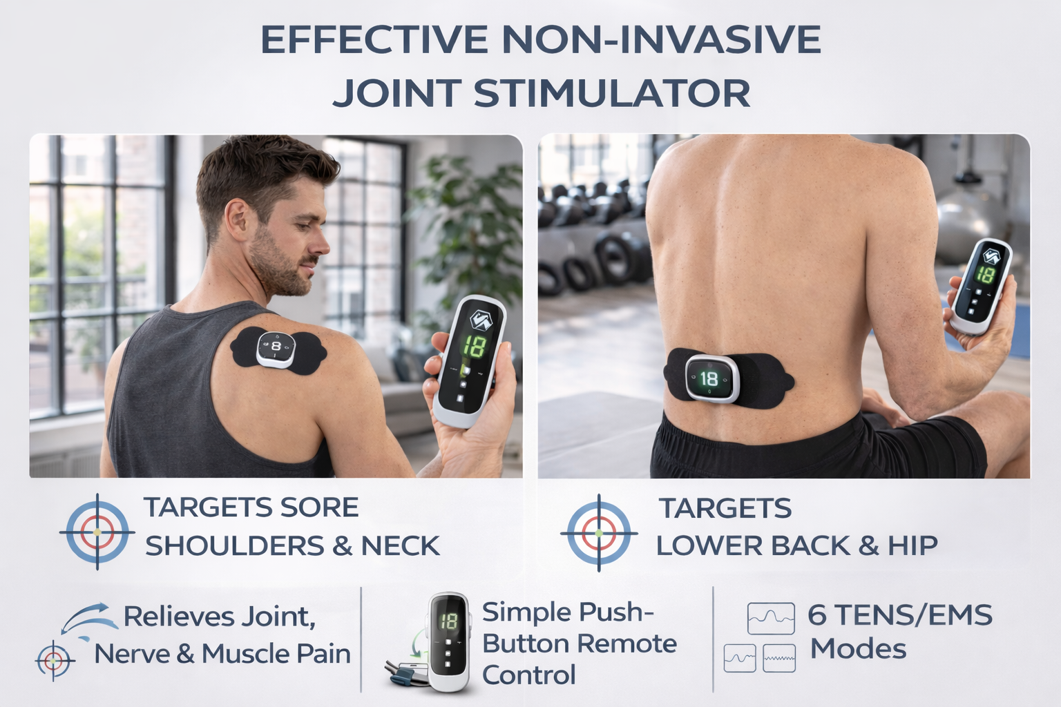 EMS muscle stimulator pad with wireless remote control for abdominal and body muscle training device 4