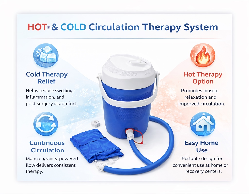 Blue insulated beverage cooler with spigot tap and carry handle for camping and outdoor use. 6